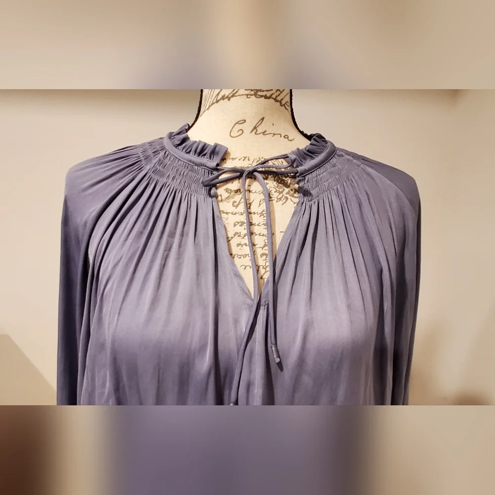 Current Air  Elegant Gray Pleated Dress Size M. - Picture 6 of 12